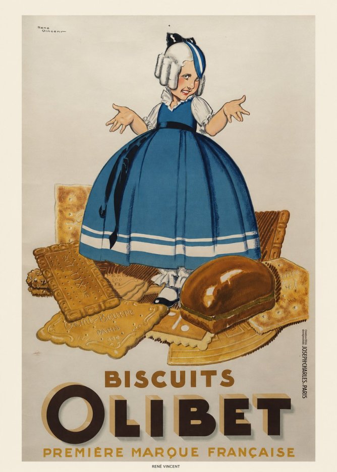 René Vincent Biscuits Olibet No6 - Poster