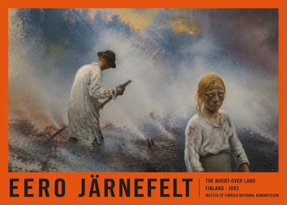 Eero Järnefelt The Burnt-over Land No4 - Poster