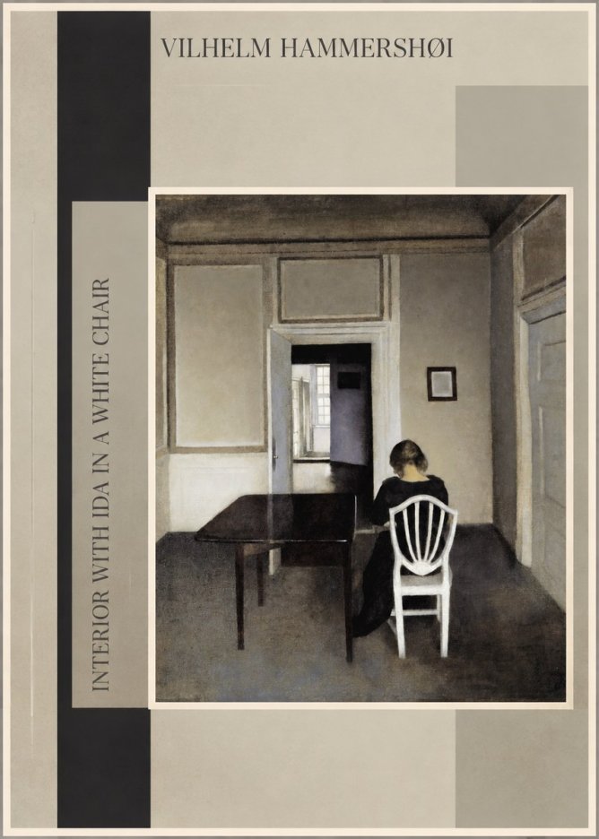 Vilhelm Hammershøi Interior with Ida in a White Chair No3 - Poster