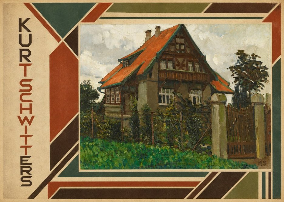 Kurt Schwitters The House on Berggasse No2 - Poster
