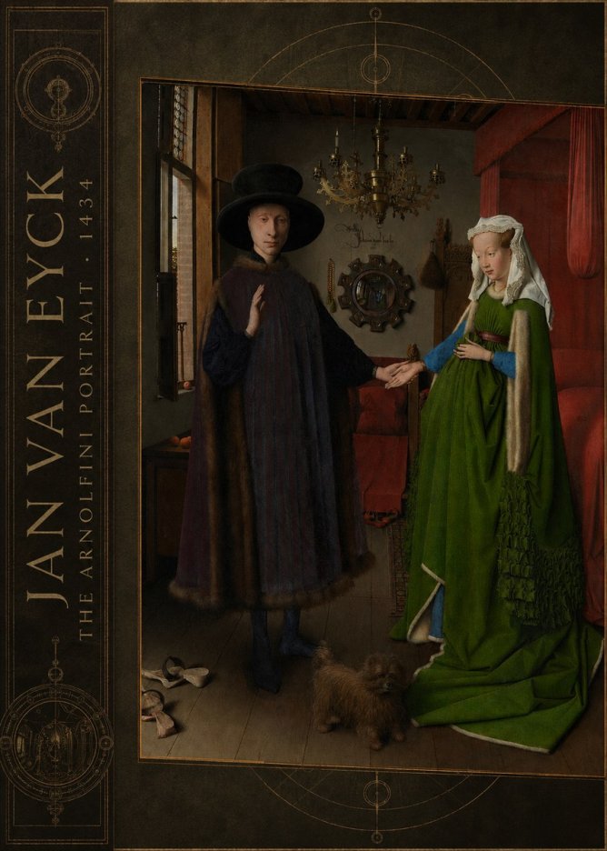 Jan van Eyck The Arnolfini Portrait IV No2 - Poster