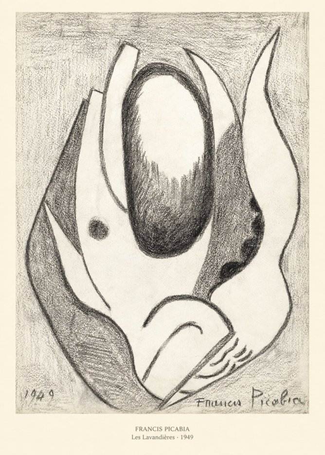 Francis Picabia Les Lavandières No5 - Poster