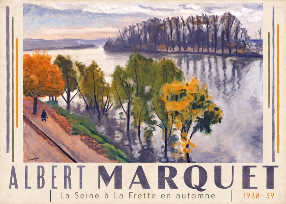 Albert Marquet La Seine À La Frette En Automne No3 - Poster