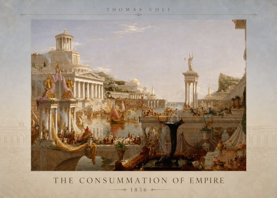 Thomas Cole The Consummation of Empire No3 - Poster