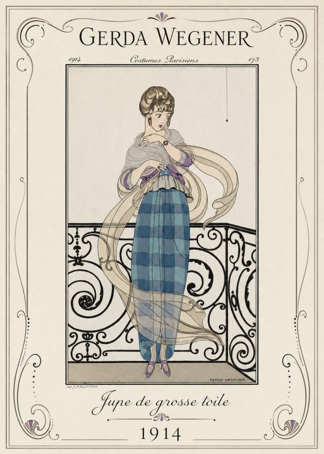 Gerda Wegener Jupe De Grosse Toile No1 - Poster