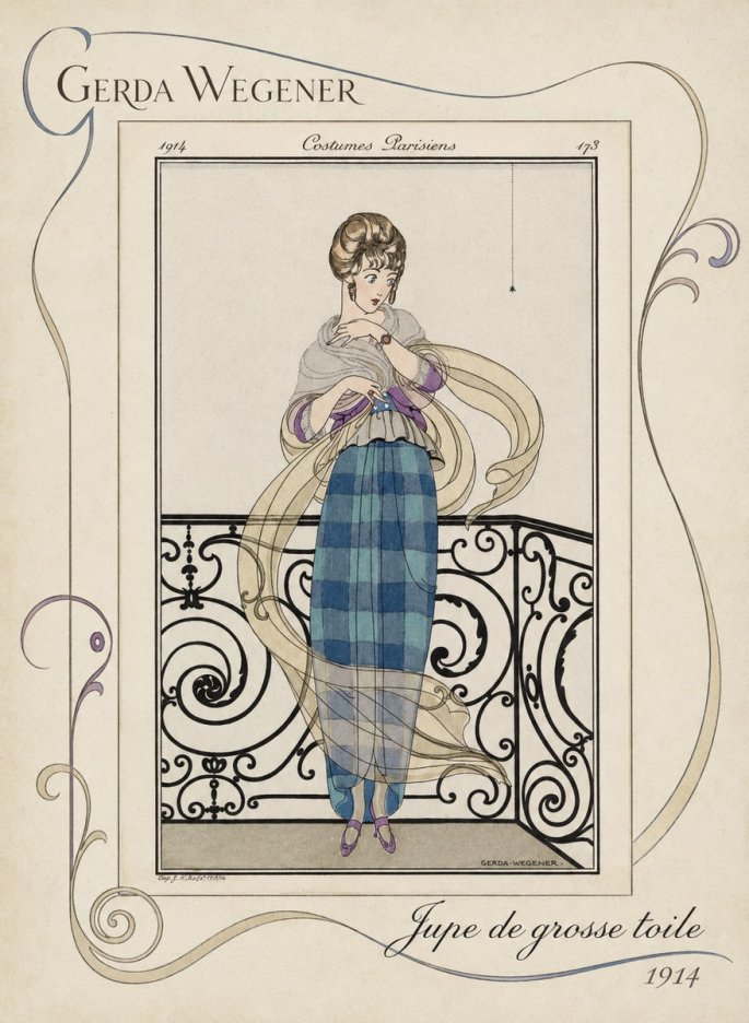 Gerda Wegener Jupe De Grosse Toile No3 - Poster