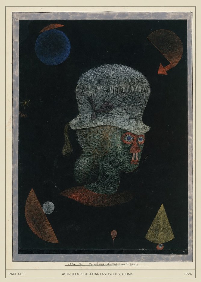 Paul Klee Astrologisch-phantastisches Bildnis No4 - Poster