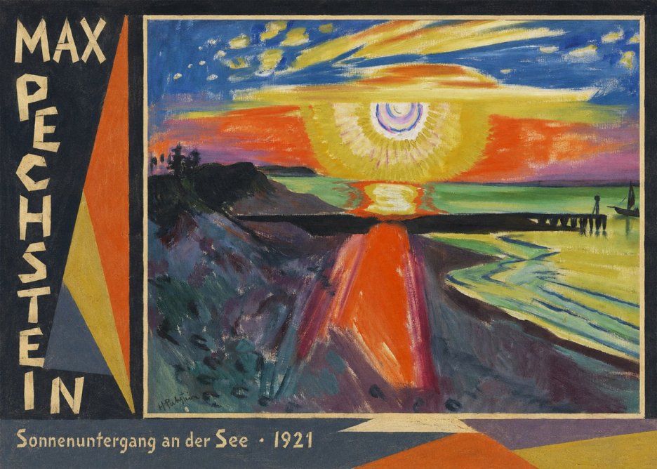 Max Pechstein Sonnenuntergang an Der See No2 - Poster