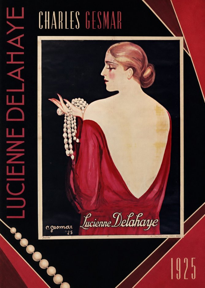 Charles Gesmar Lucienne Delahaye No6 - Poster