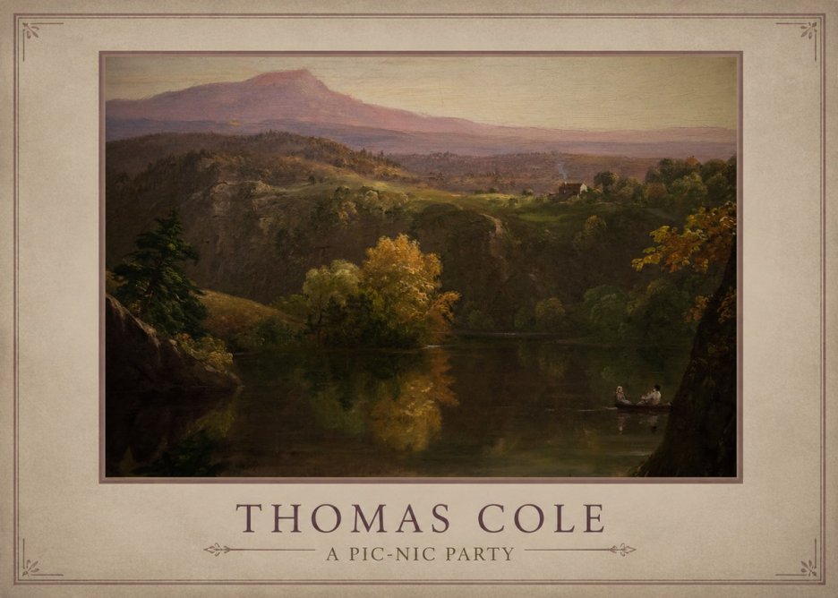 Thomas Cole View of the Catskill Mountains, Early Autumn No3 - Poster