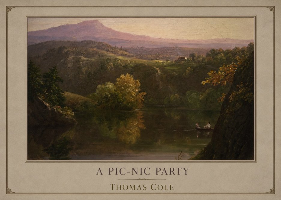 Thomas Cole View of the Catskill Mountains, Early Autumn No6 - Poster