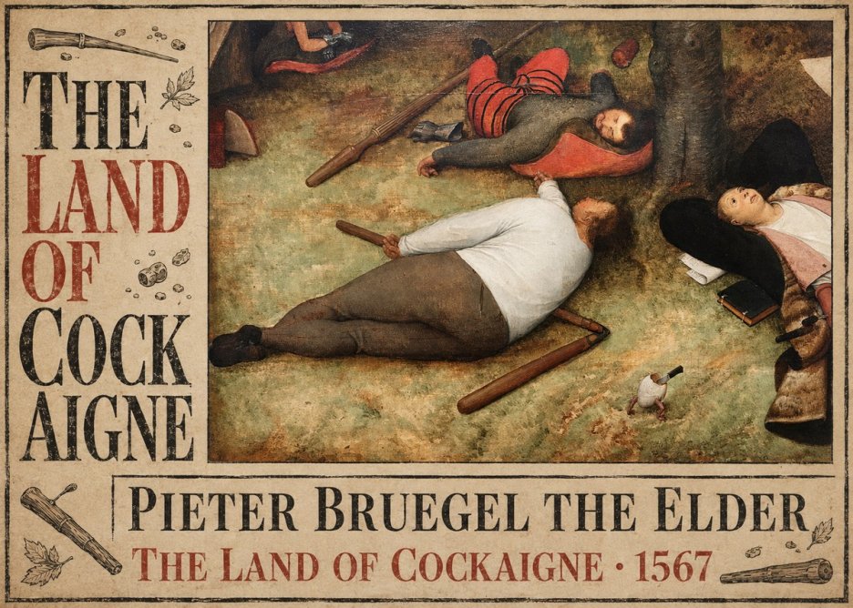 Pieter Bruegel The Land of Cockaigne I No6 - Poster