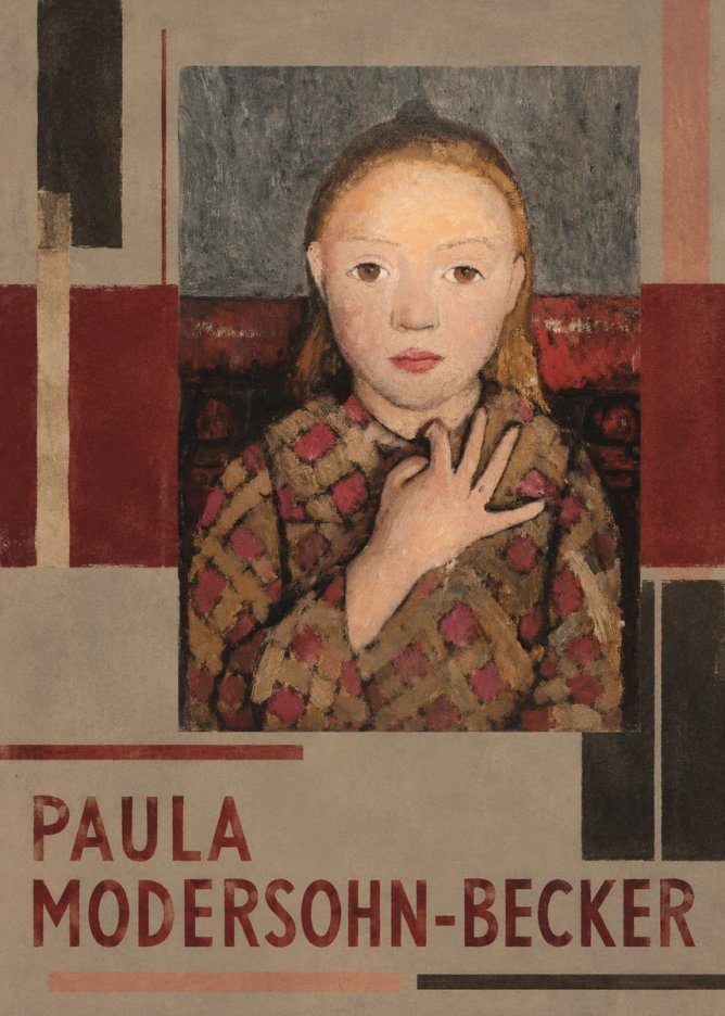 Paula Modersohn-Becker Girl in Checked Blouse No6 - Poster