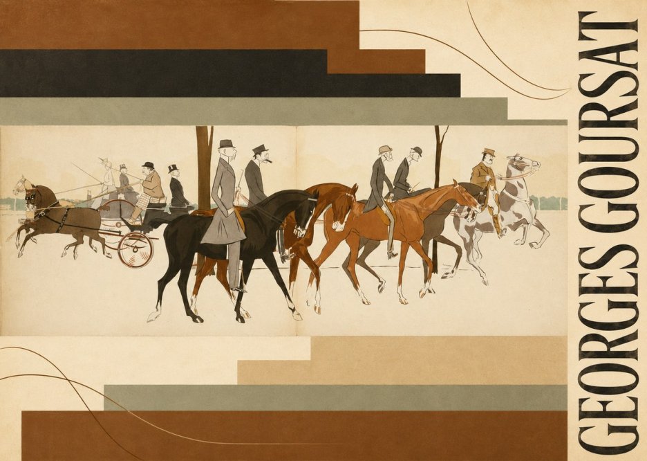 Georges Goursat Equestrian Promenade No6 - Poster