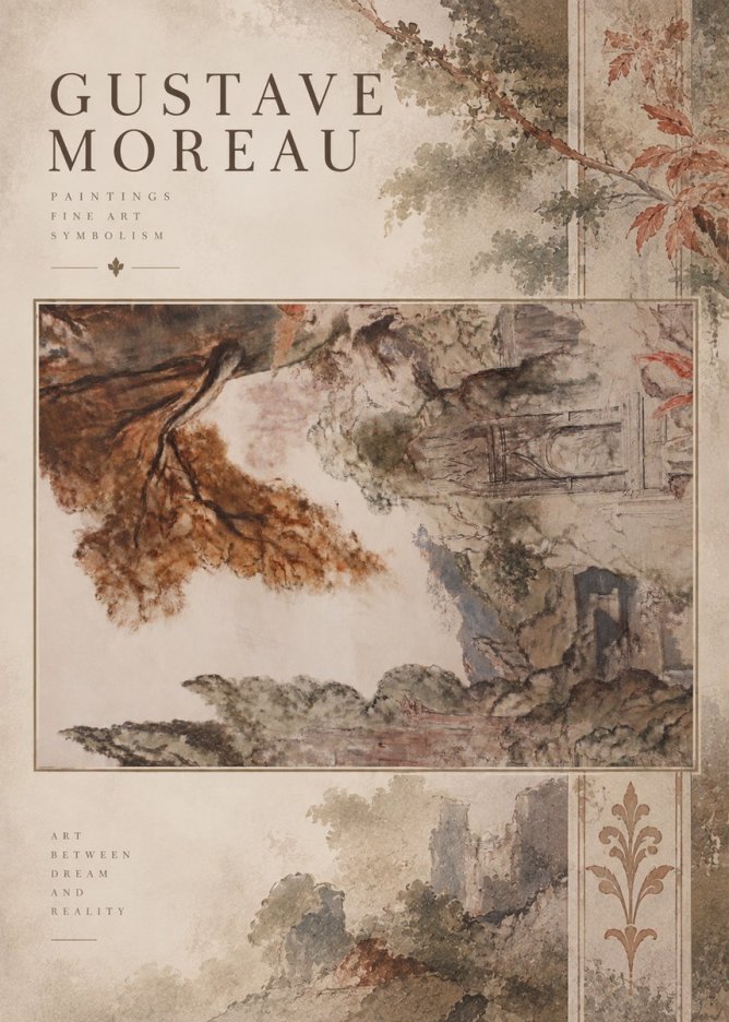 Gustave Moreau Architectural Study No6 - Poster