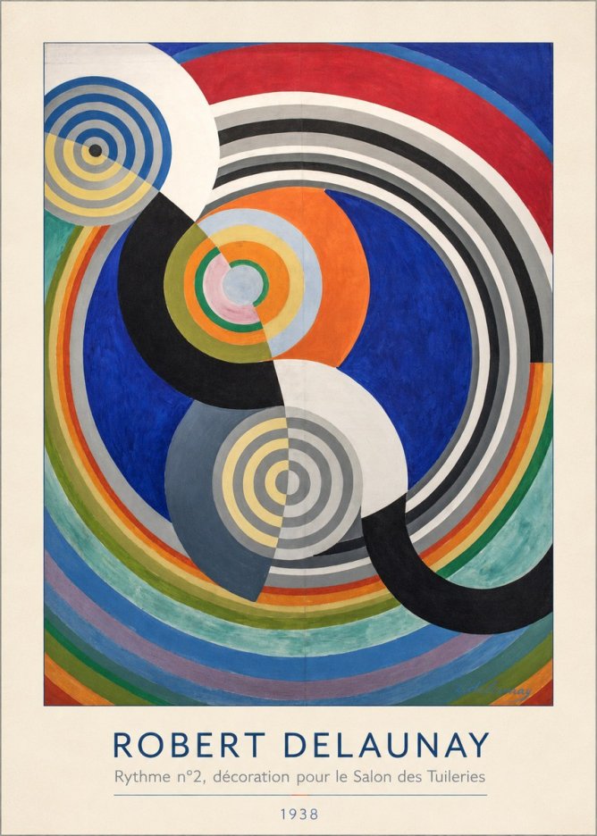 Robert Delaunay Rythme N°2, Décoration Pour Le Salon Des Tuileries No3 - Poster