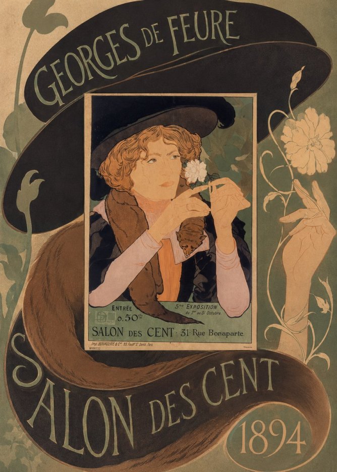 Georges de Feure Salon Des Cent - 1894 No6 - Poster