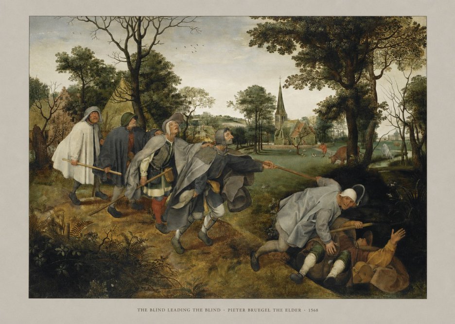Pieter Bruegel The Blind Leading the Blind I No5 - Poster