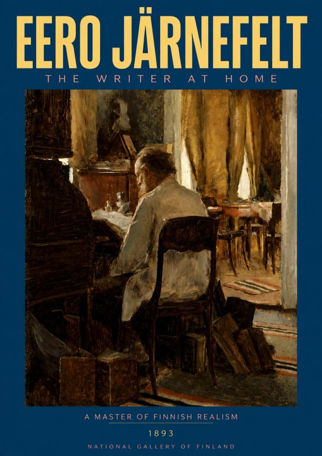 Eero Järnefelt The Writer at Home No3 - Poster