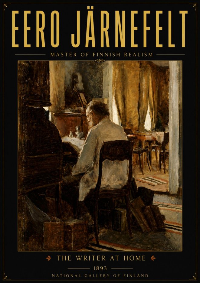 Eero Järnefelt The Writer at Home No6 - Poster
