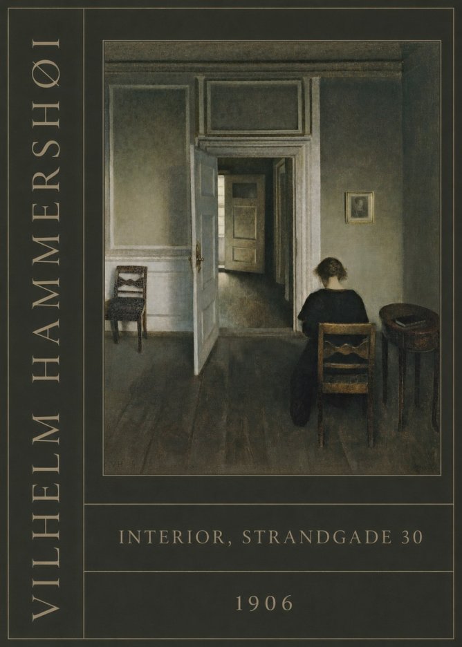 Vilhelm Hammershøi Interior, Strandgade 30 II No3 - Poster