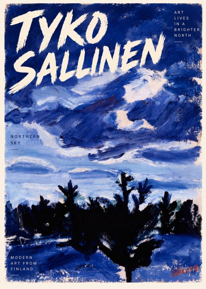 Tyko Sallinen Northern Sky No4 - Poster
