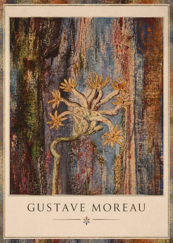 Gustave Moreau Fleur Mystérieuse No1 - Poster