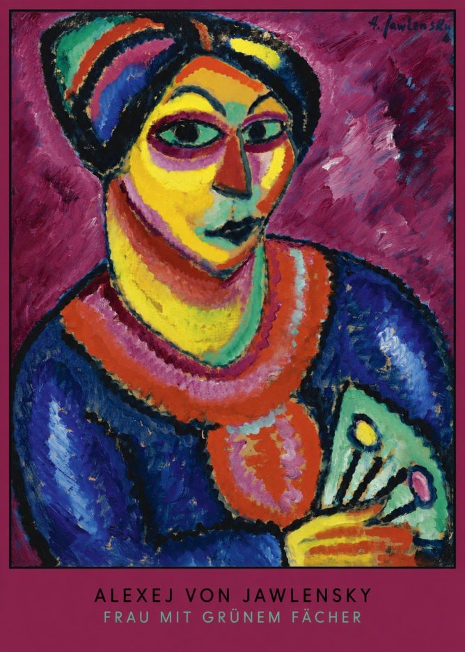 Alexej von Jawlensky Frau Mit Grünem Fächer No6 - Poster