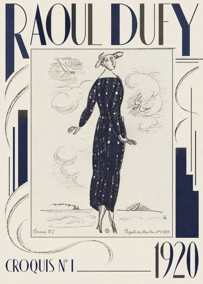 Raoul Dufy Croquis N° I · 1920 No6 - Poster