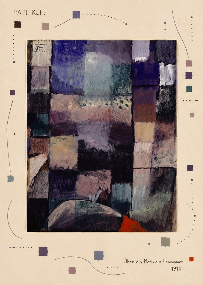 Paul Klee Über Ein Motiv Aus Hammamet No3 - Poster