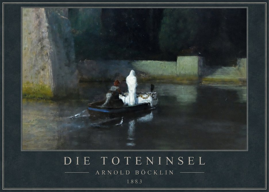 Arnold Böcklin Die Toteninsel IV No1 - Poster