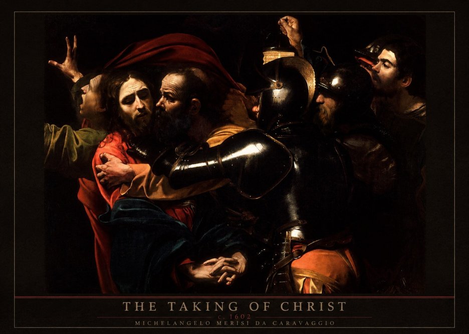 Michelangelo Merisi da Caravaggio The Taking of Christ II No5 - Poster