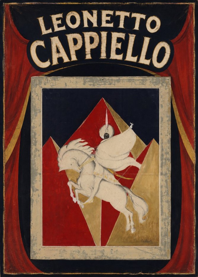 Leonetto Cappiello Rider on a White Horse No5 - Poster
