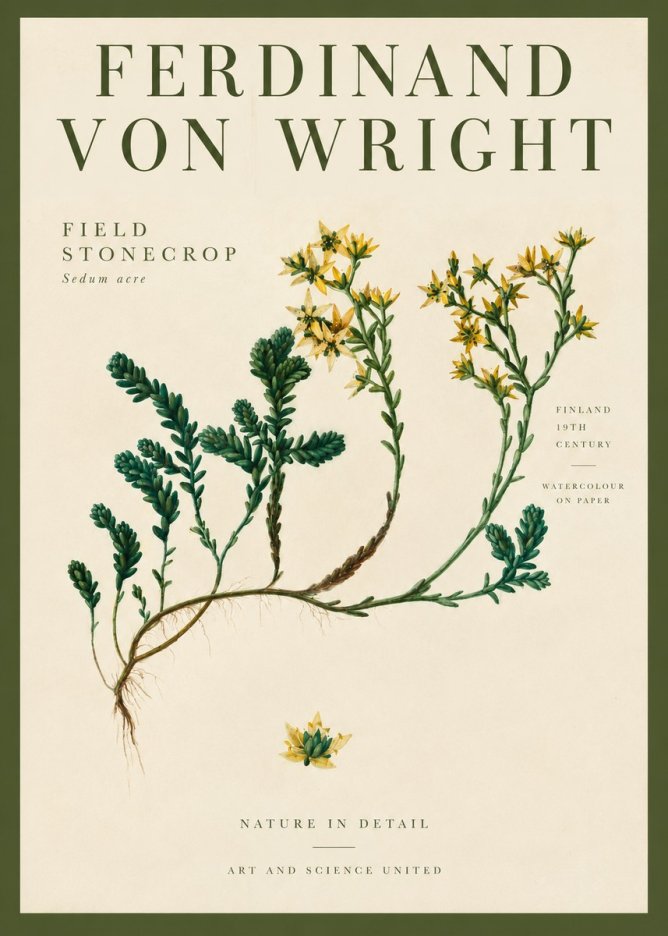 Ferdinand von Wright Botanical Study No4 - Poster