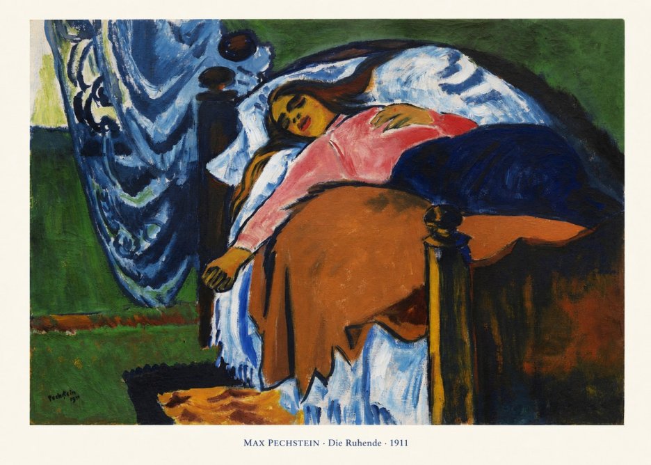Max Pechstein Die Ruhende No6 - Poster