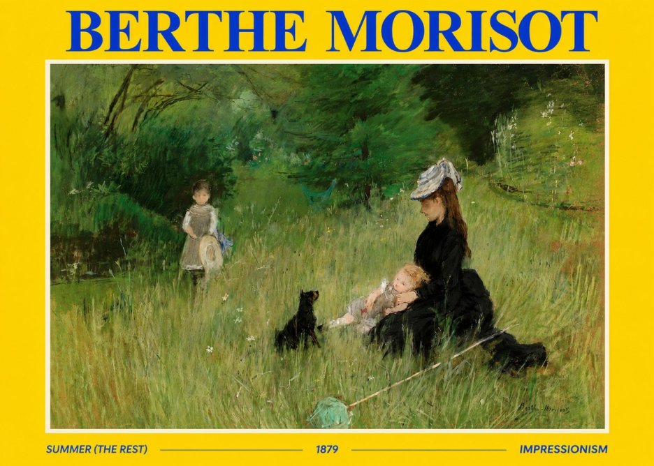 Berthe Morisot Summer (the Rest) No2 - Poster