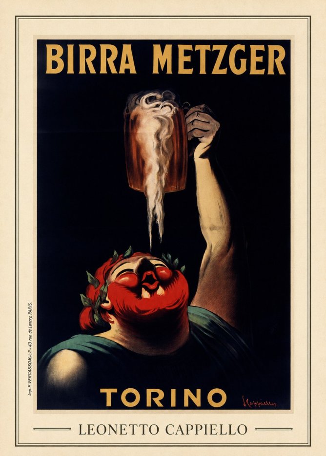 Leonetto Cappiello Birra Metzger No3 - Poster