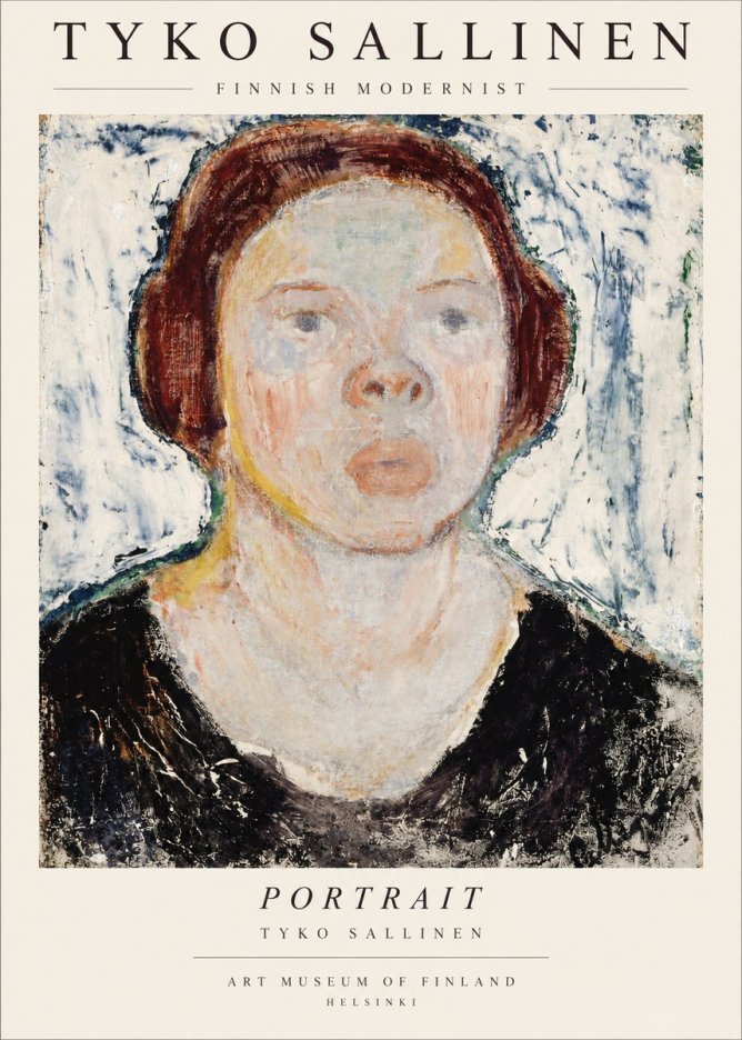 Tyko Sallinen Portrait I No1 - Poster