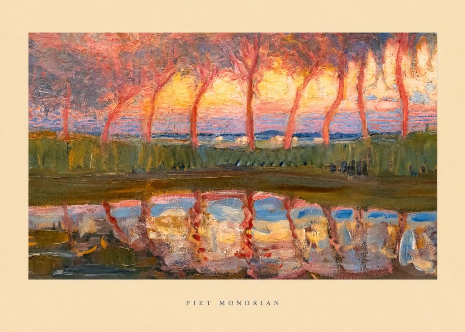 Piet Mondrian Willows No6 - Poster
