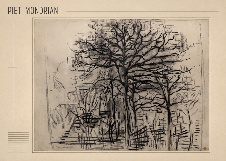 Piet Mondrian The Tree No1 - Poster