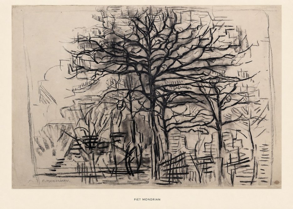 Piet Mondrian The Tree No5 - Poster