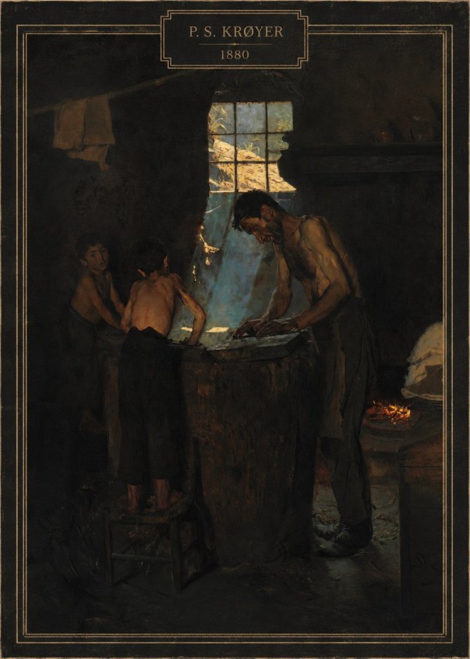 P.S. Krøyer A Forge No3 - Poster
