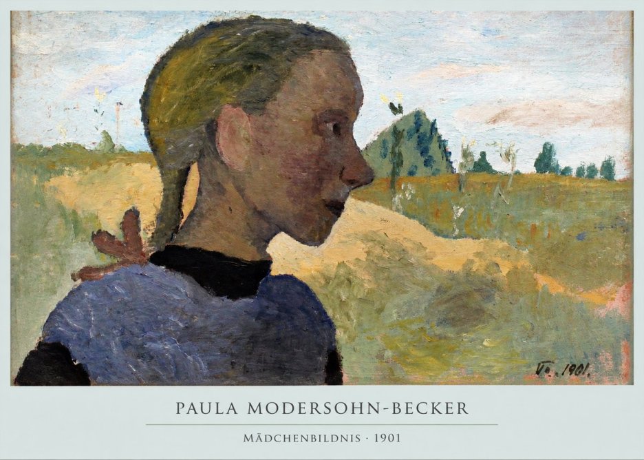Paula Modersohn-Becker Mädchenbildnis · 1901 No5 - Poster
