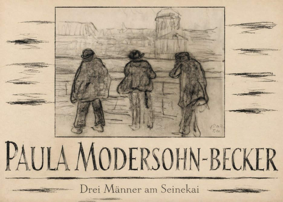 Paula Modersohn-Becker Drei Männer Am Seinekai No4 - Poster