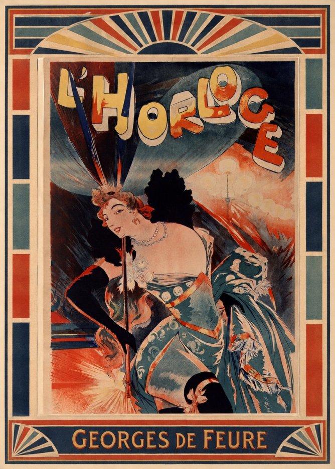 Georges de Feure L'horloge II No6 - Poster