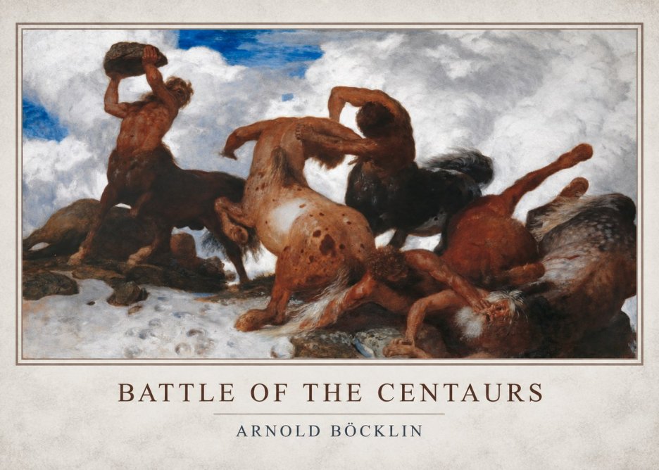 Arnold Böcklin Battle of the Centaurs No1 - Poster