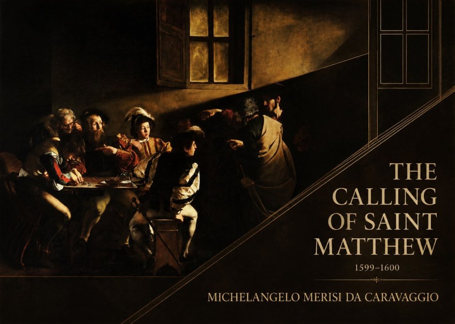 Michelangelo Merisi da Caravaggio The Calling of Saint Matthew I No2 - Poster