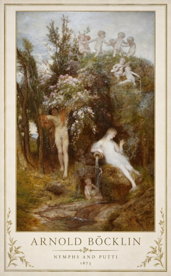 Arnold Böcklin Springtime No2 - Poster