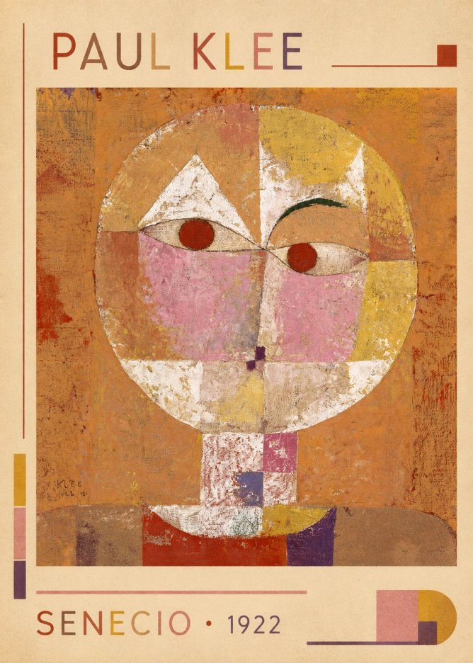Paul Klee Senecio No1 - Poster