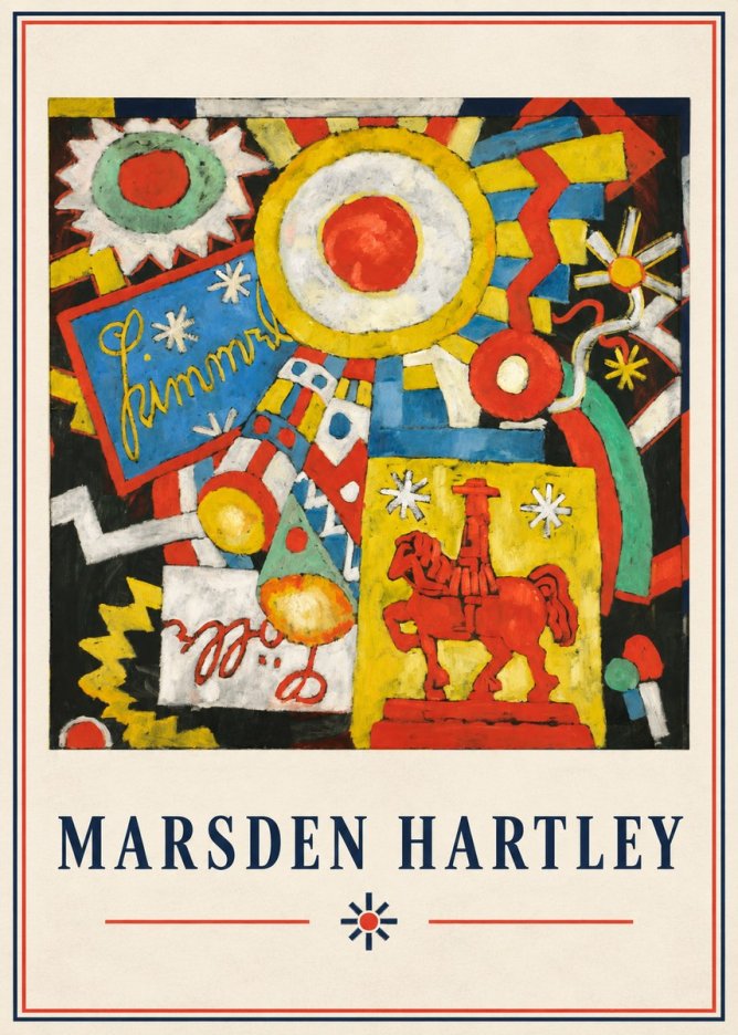 Marsden Hartley Himmel Lille No4 - Poster